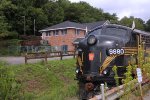 PRR 9880 waits for departure time.